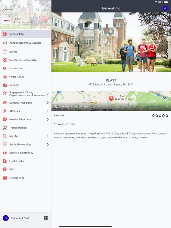 W&J BLAST app screenshot 2
