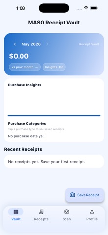 MASO Receipt Vault screenshot