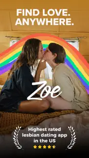 zoe: lesbian dating & chat iphone screenshot 1