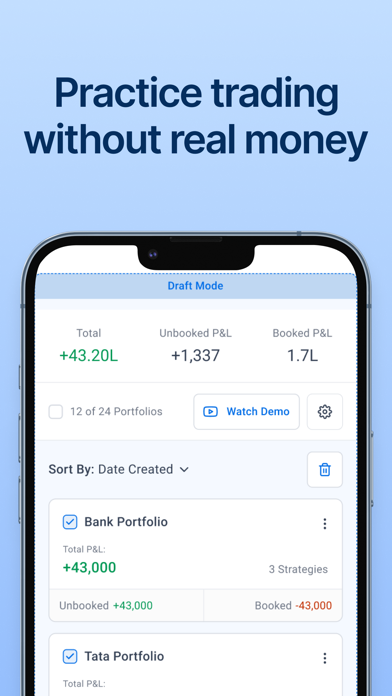 Sensibull for Options Trading iPhone screenshot 8 - Finance app