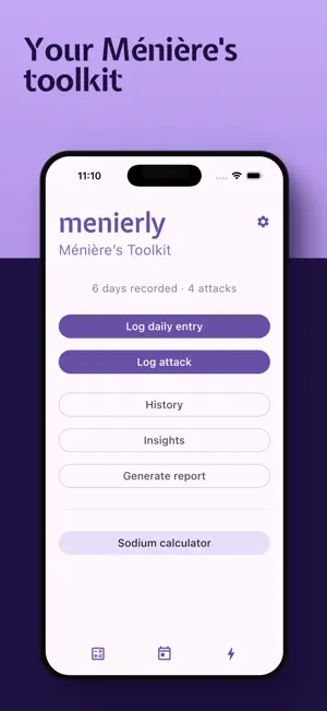 Menierly: Menieres Toolkit screenshot 1