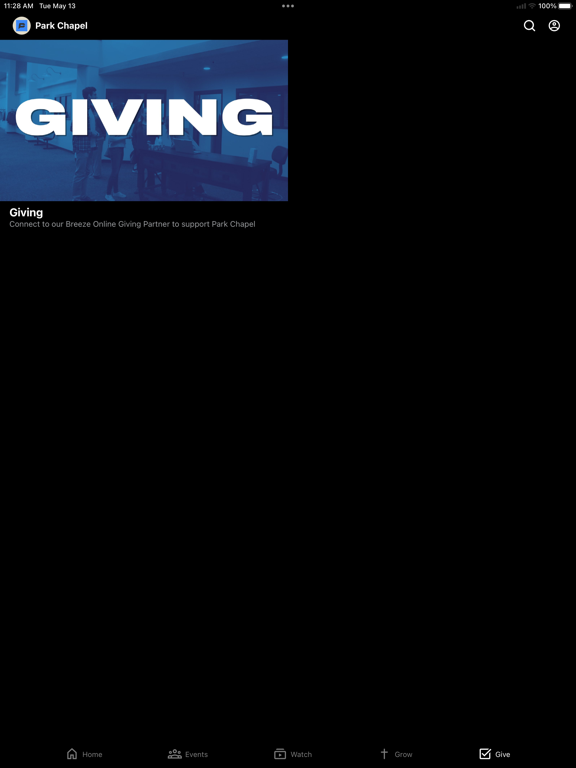 Park Chapel Church iPad screenshot 5 - Education app