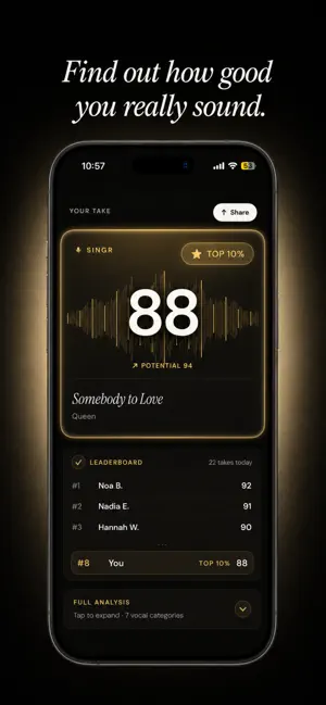 Singr: Ranked Singing screenshot 1