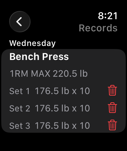 Workout Routine Memo screenshot 8