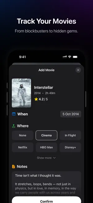 Movfolio - Movie Log & Scanner screenshot 3