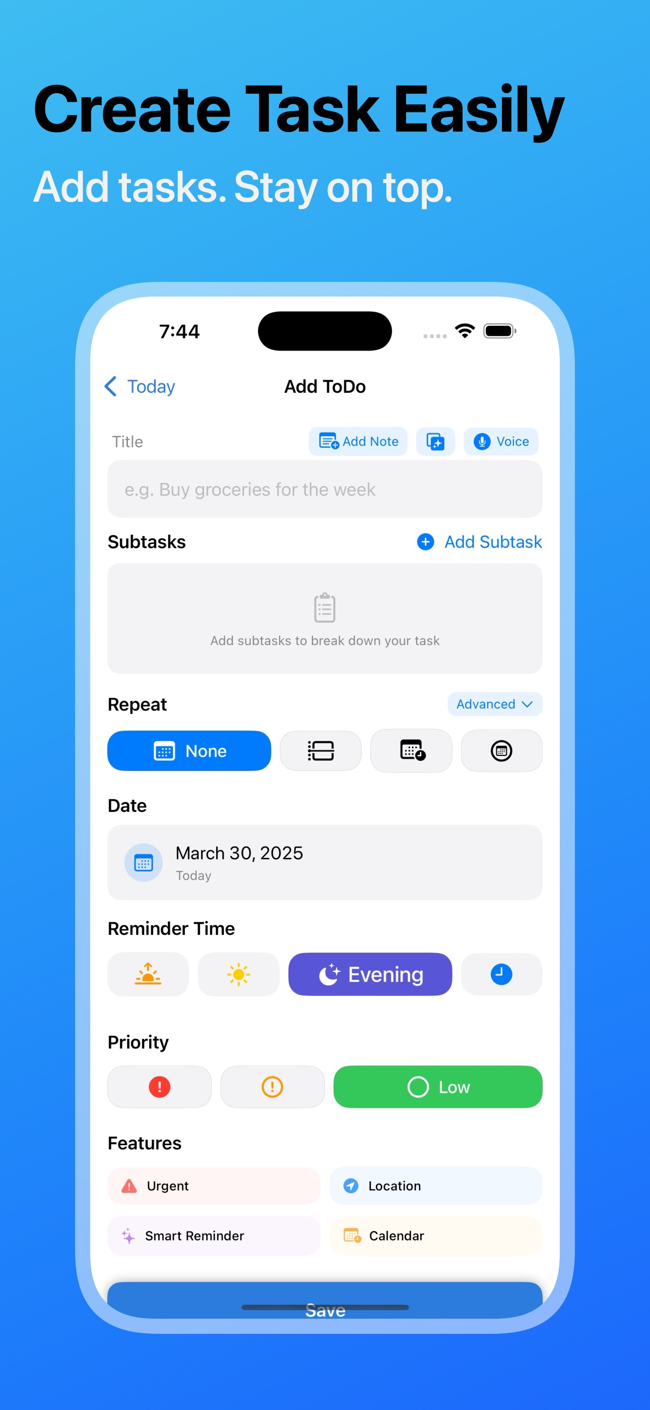Task & Habit Planner:TodoBlaze screenshot 6