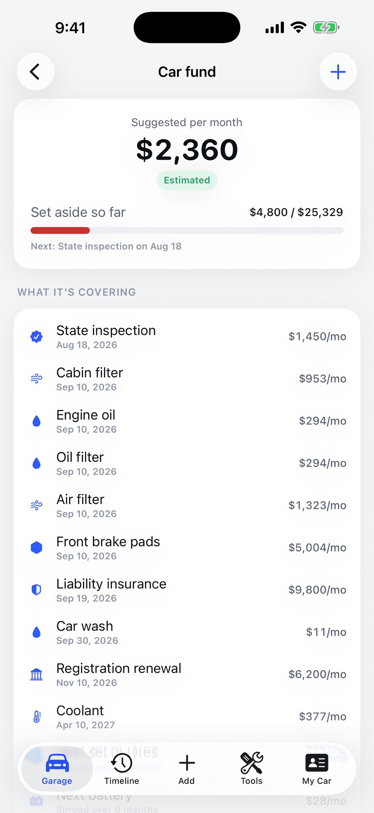 Screenshot 4 of CarOS: Car Care & Service Log