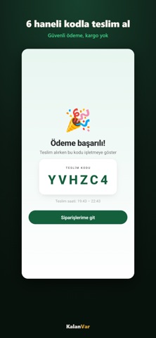 KalanVar: İndirimli Yemek iPhone screenshot