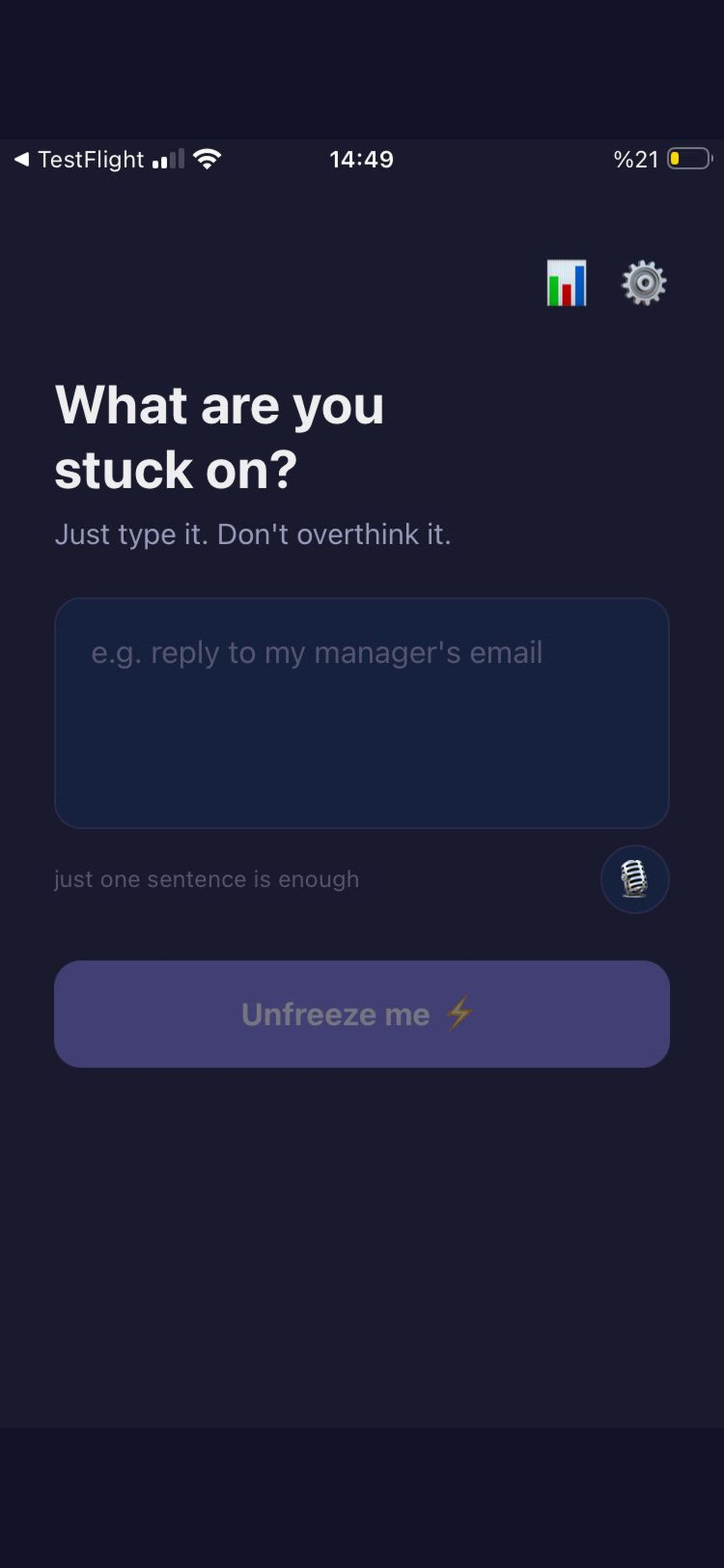 Unfreeze - Beat task paralysis