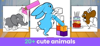Animal Coloring Kids Games iPhone screenshot
