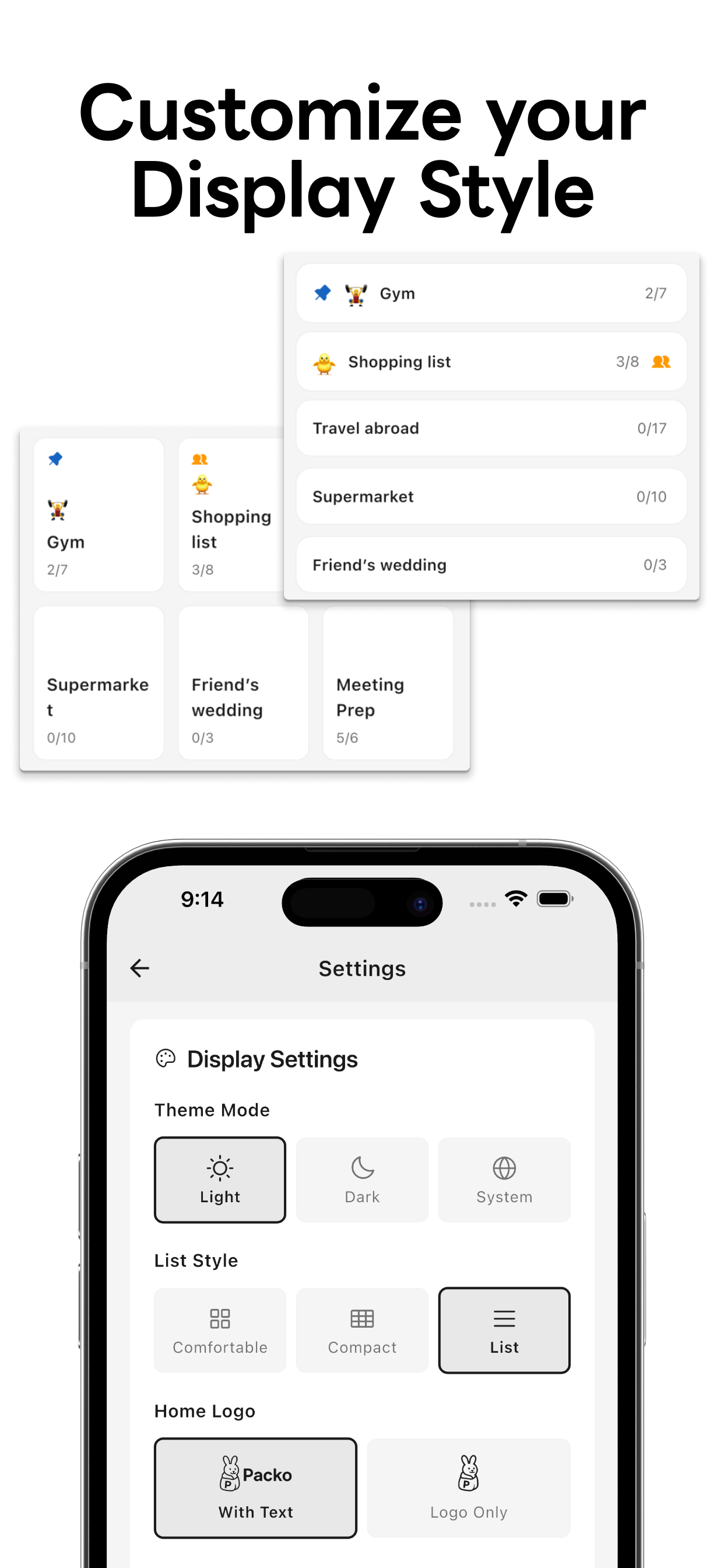 Packo - TODO & Shared Lists screenshot 4