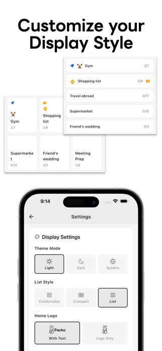 Packo - TODO & Shared Lists Screenshot 4 of 6