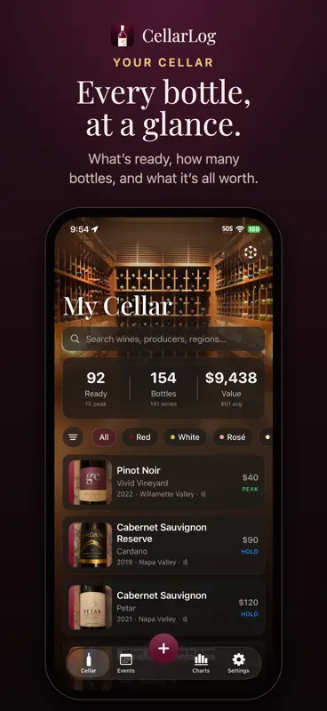 CellarLog Wine Cellar Manager screenshot 1 of 10