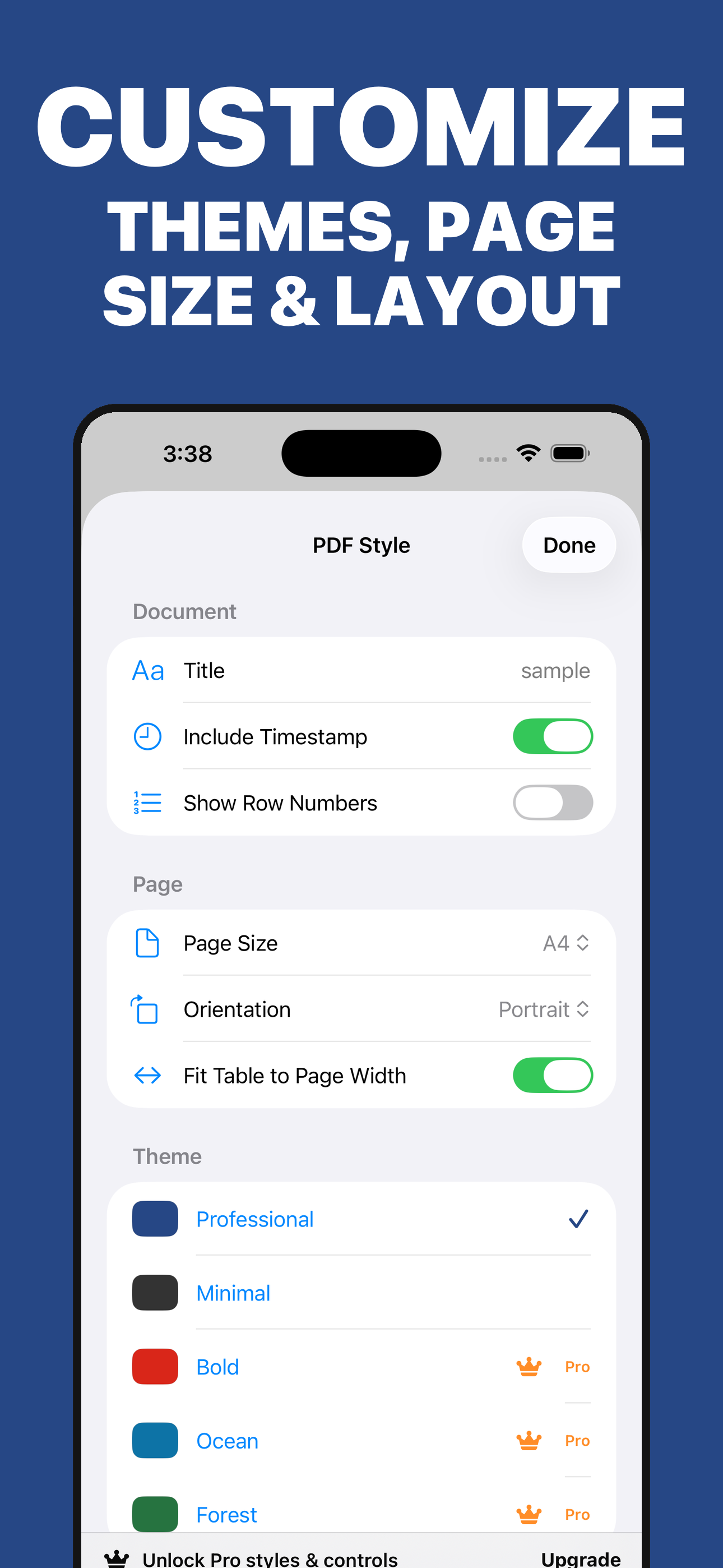 CSV to PDF Converter Pro screenshot 3