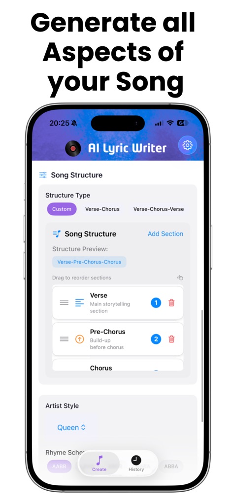 AI Song Lyric Writer Generator - ai-lyric-writer-song-structure