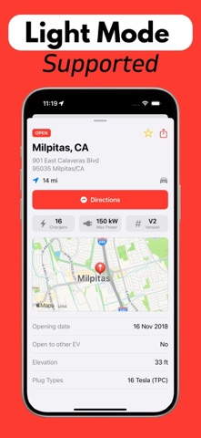 Supercharger for Tesla: Elektr iPhone screenshot