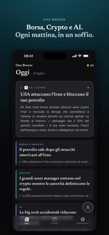 One Breeze: News, Crypto e AI iPhone screenshot 1