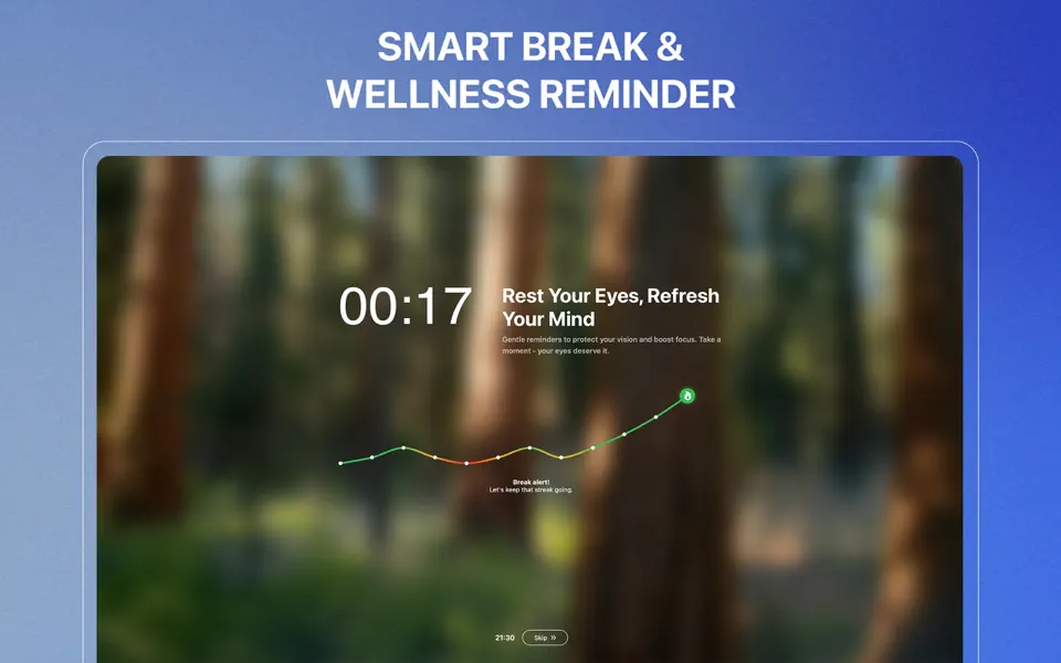 Screenshot 1 of DeskRest: Smart Break Reminder 1.16.2
