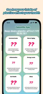 DetoxMe - Microplastic Intake? screenshot #2 for iPhone