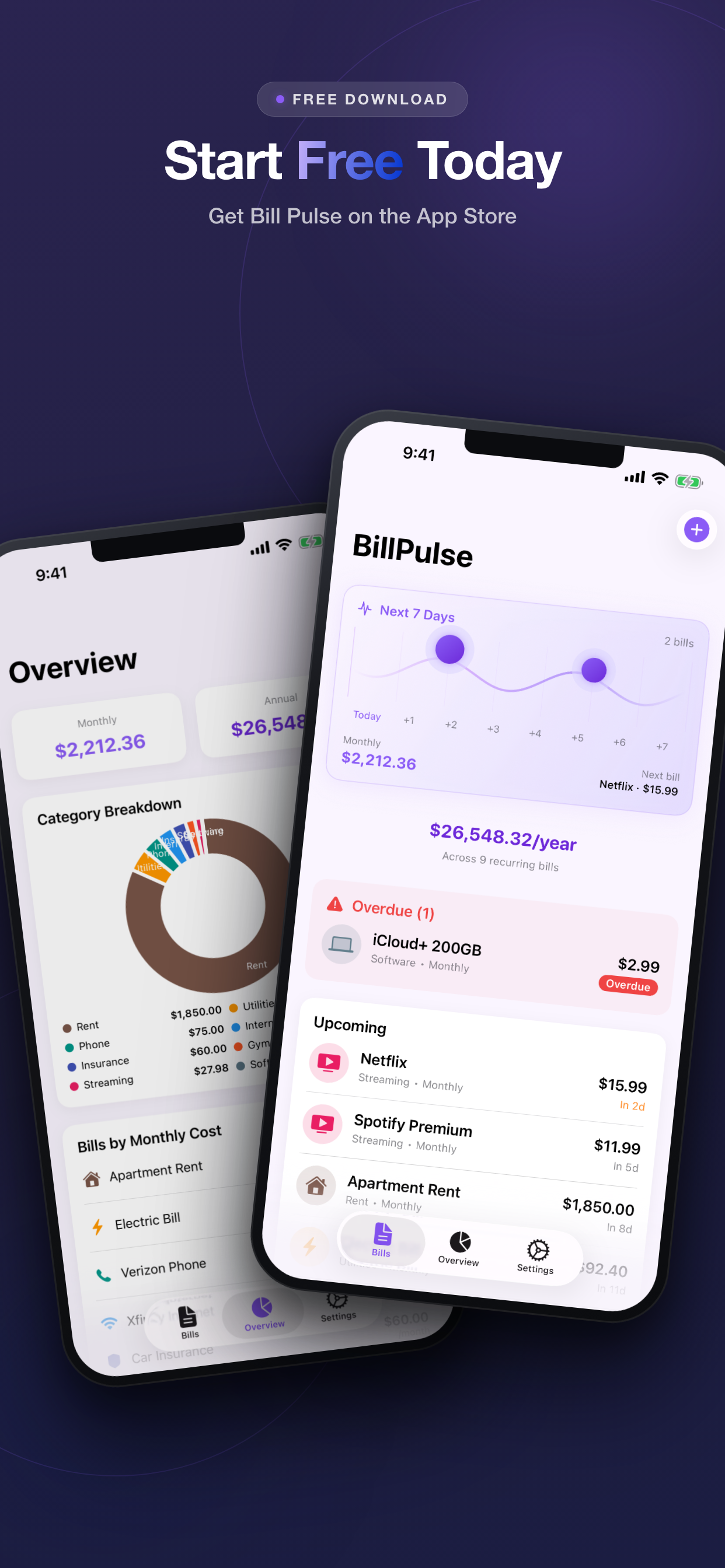 Bill Pulse: Subs Tracker screenshot 7