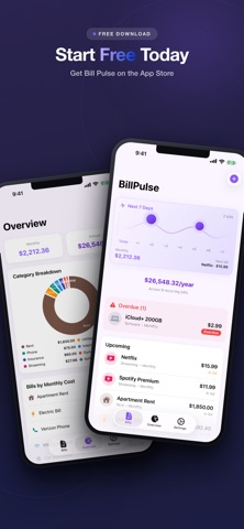 Bill Pulse: Subs Tracker iPhone screenshot