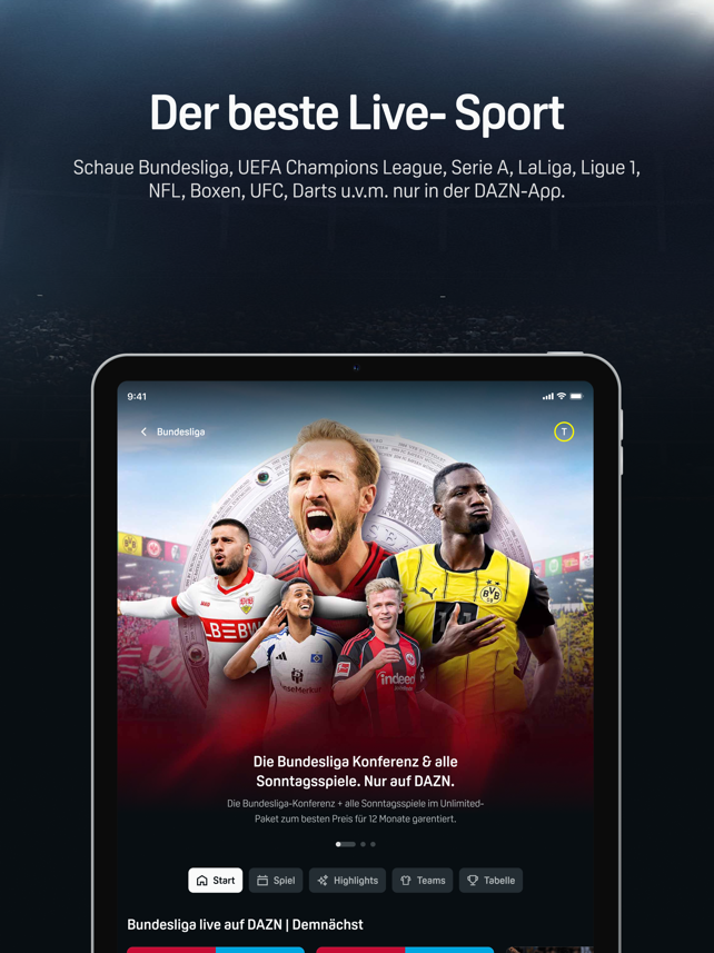 DAZN Sport Live Stream Screenshot