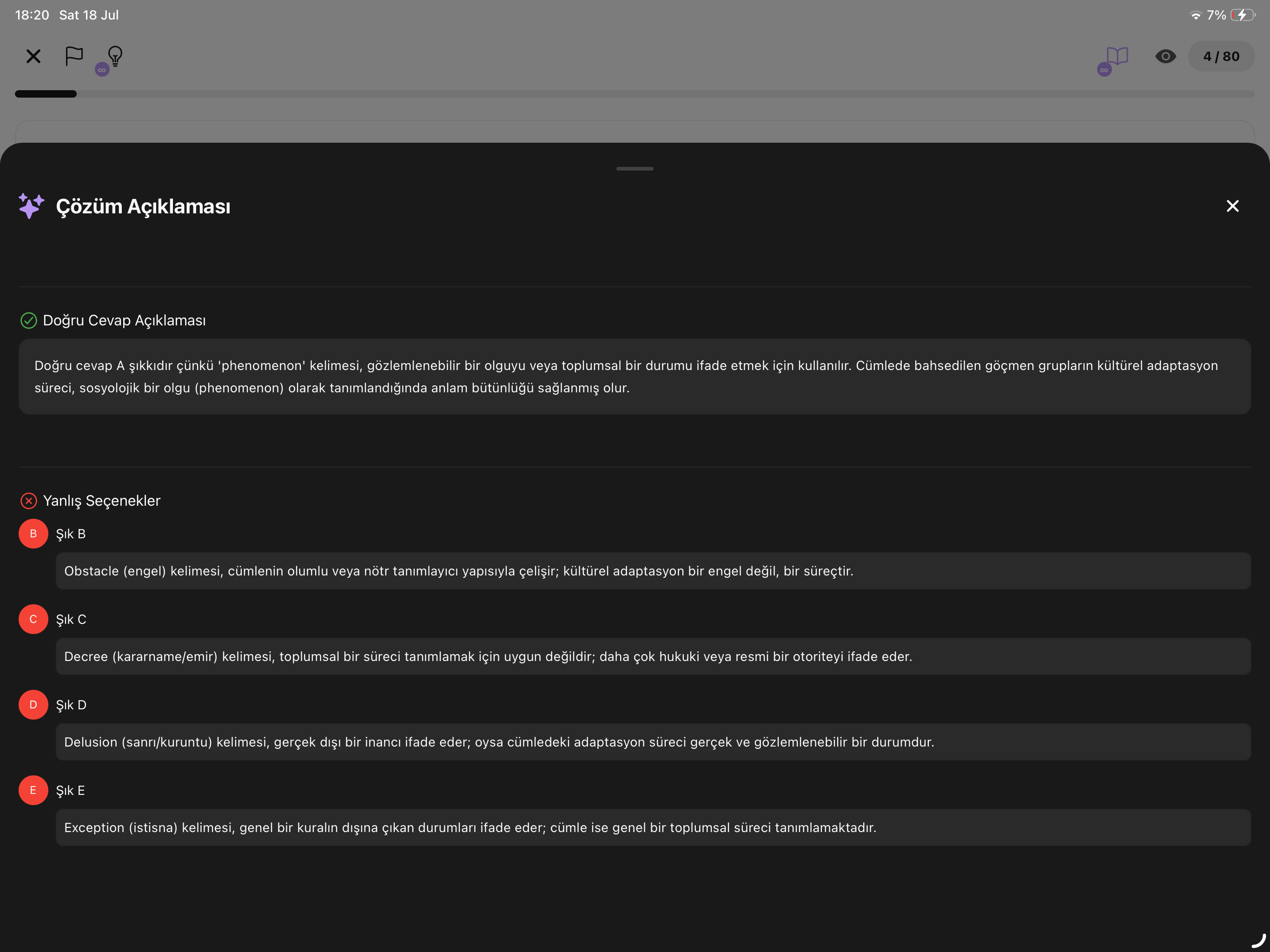 YDSEvo: YDS,YÖKDİL Hazırlık screenshot 12