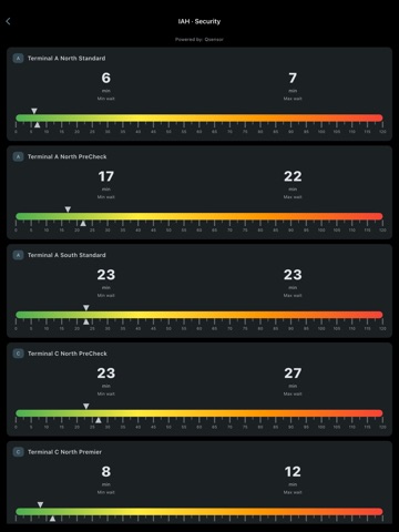 Houston Airport Flights iPad screenshot