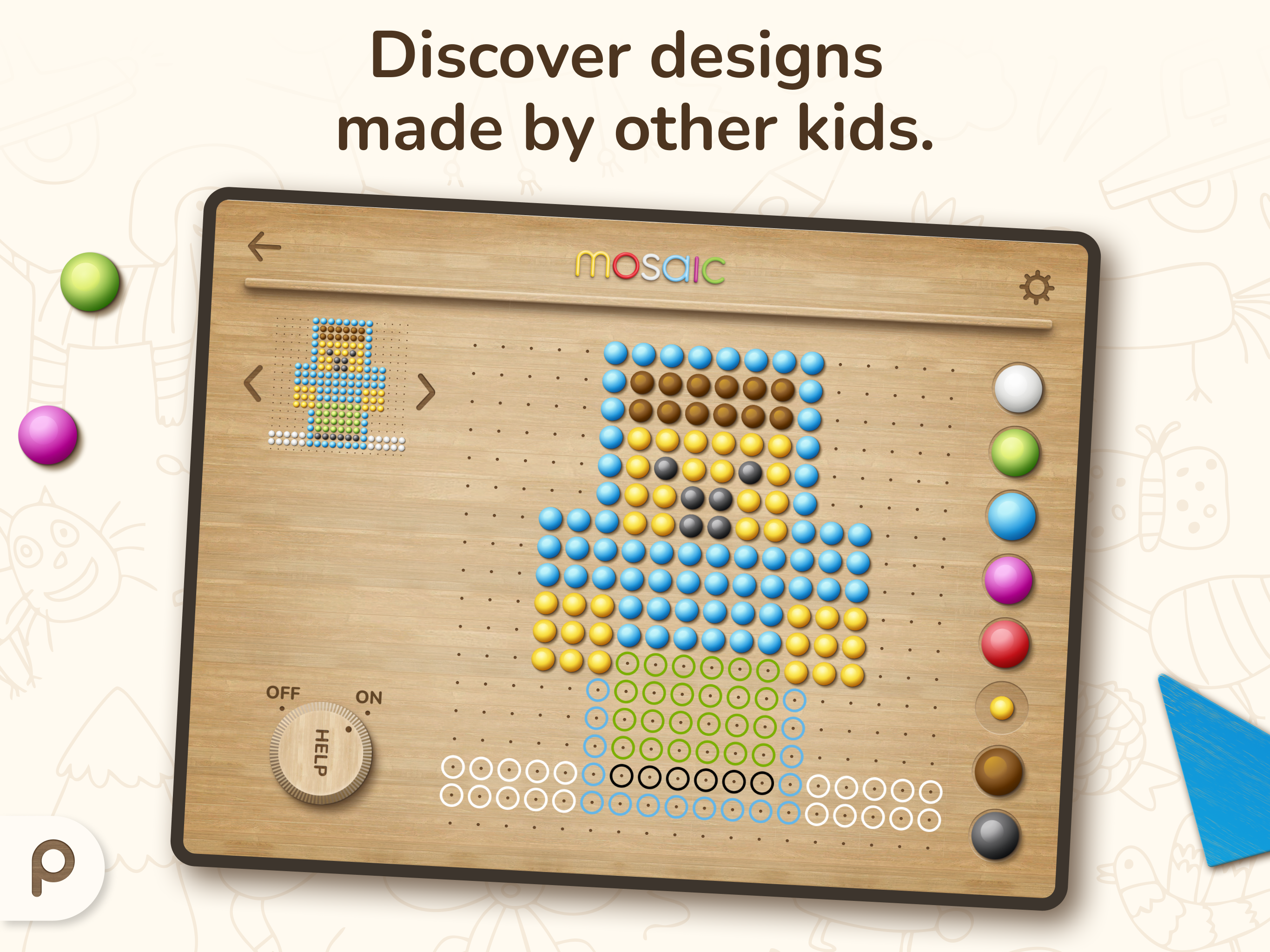 Mosaic: peg puzzle for kids screenshot 8