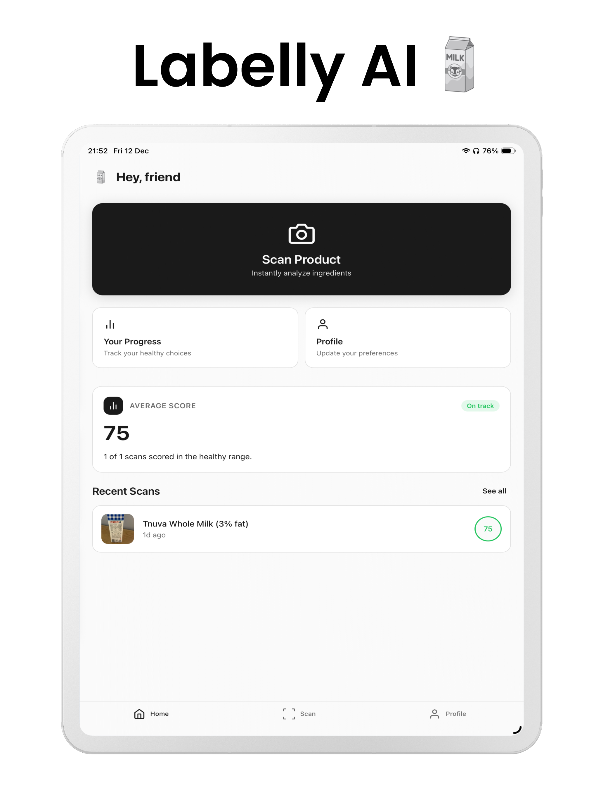 Labelly AI: Grocery scanner