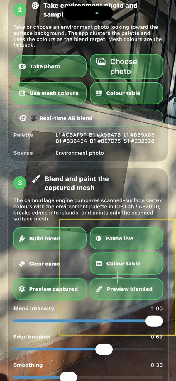 Screenshot #1 pour CamouflageMesh