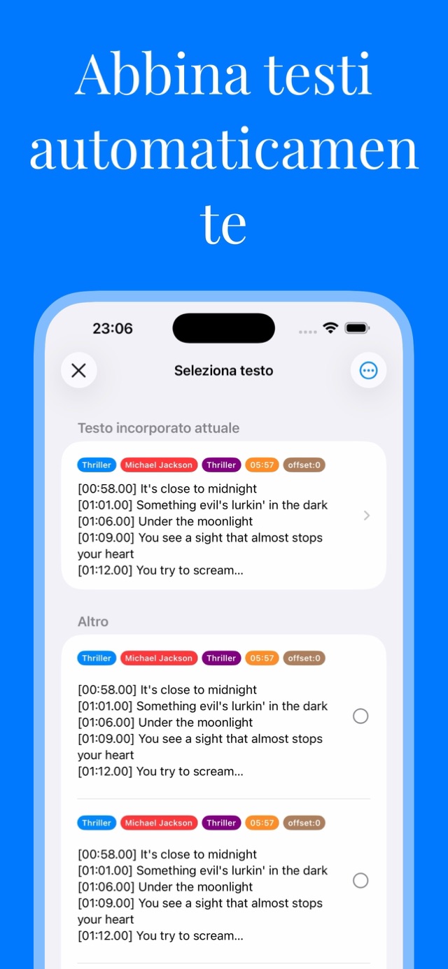 Schermata dell’app 7