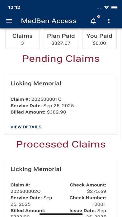 MedBen Mobile iPhone screenshot 3 - Medical app