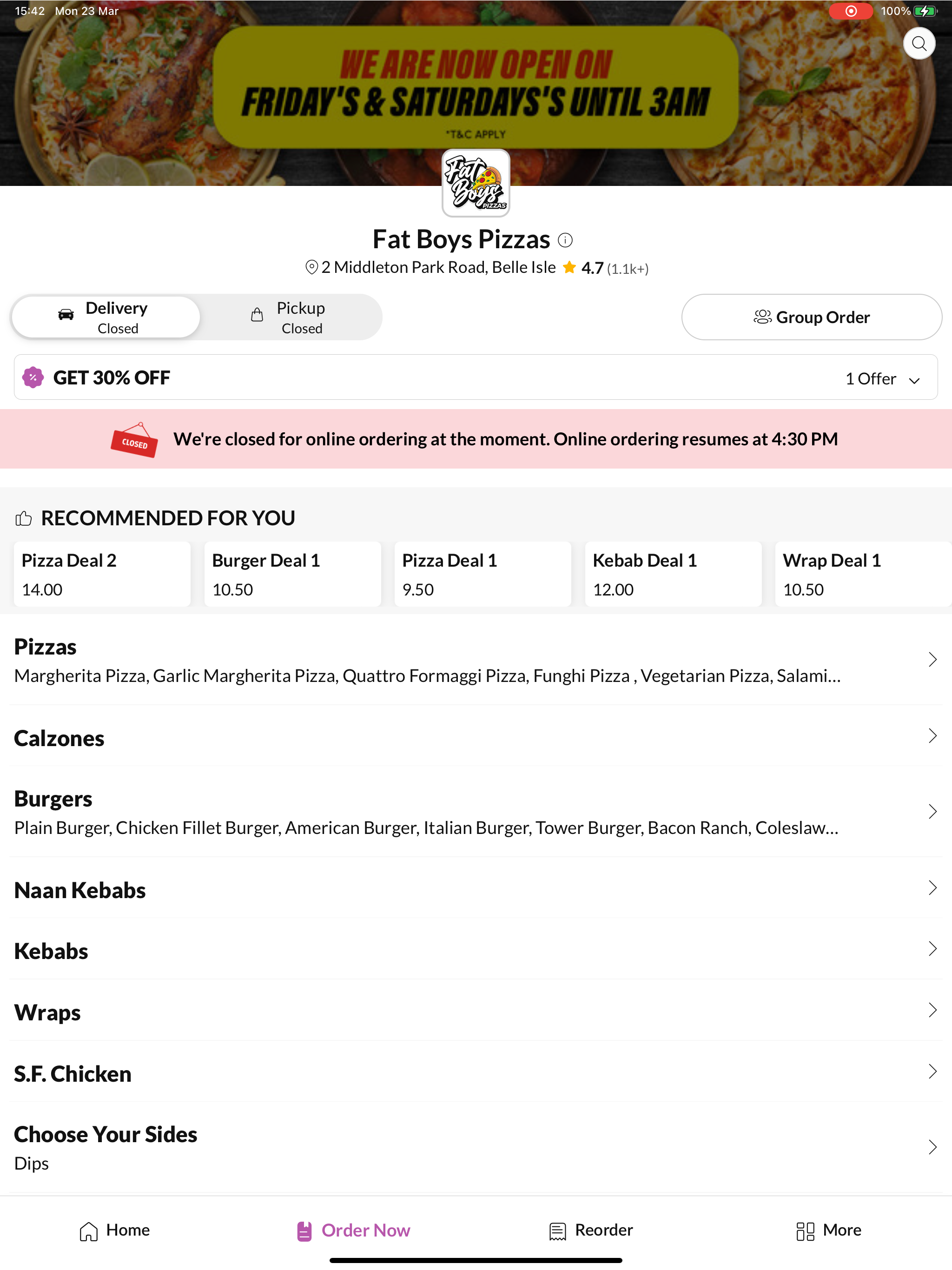Fat Boys Pizzas screenshot 6