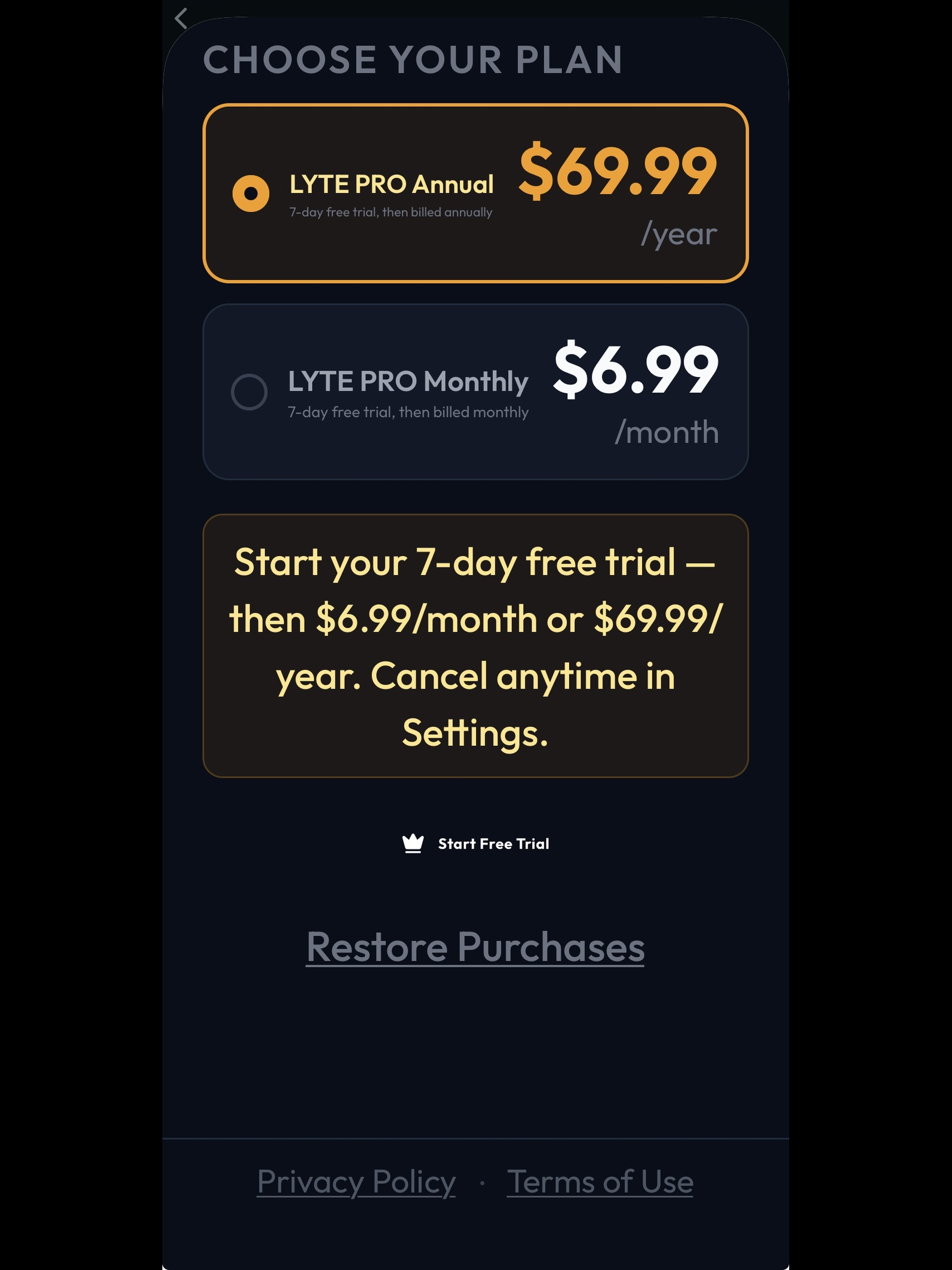 Lyte AI Workout Planner screenshot 12
