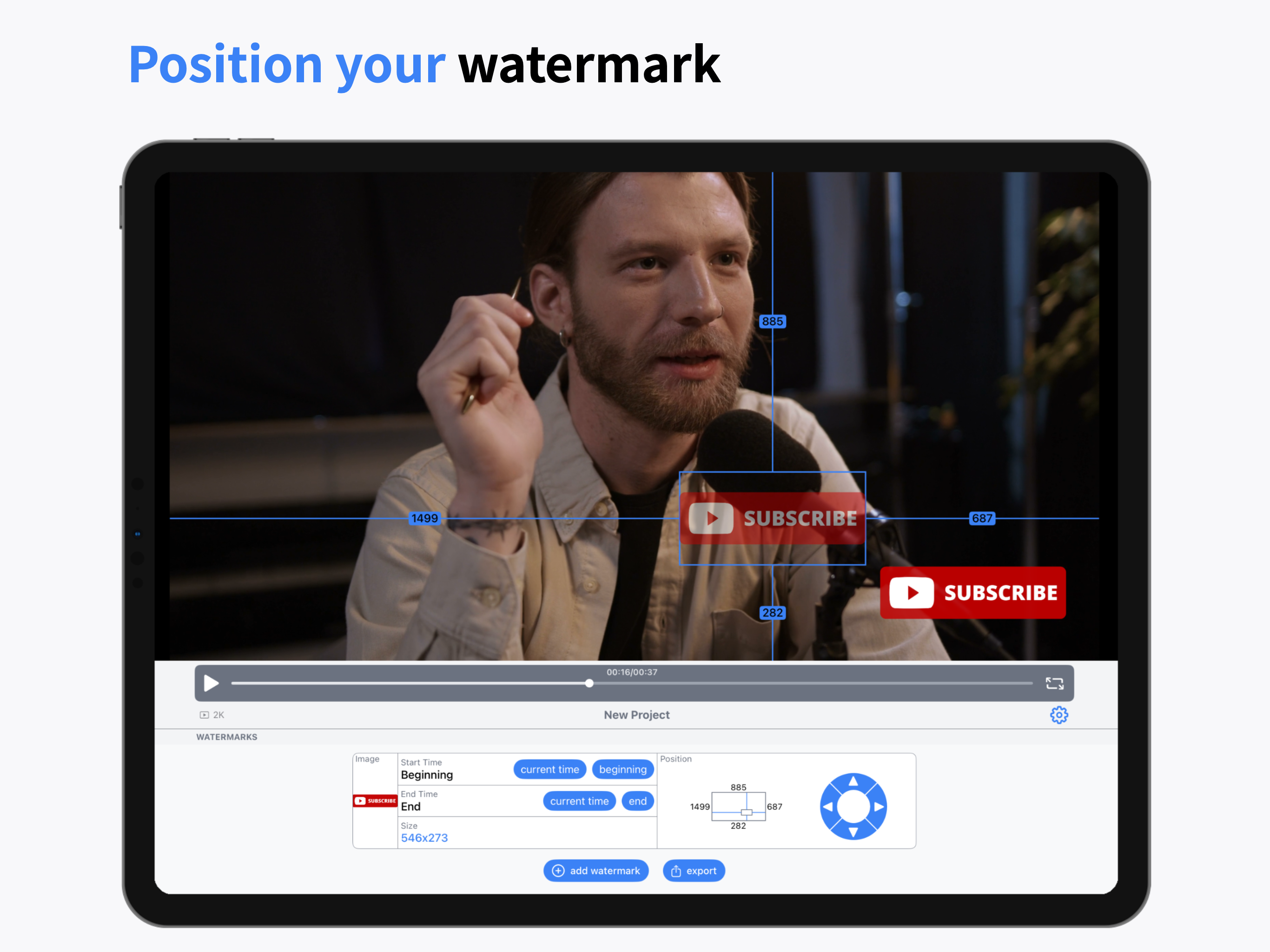 Add Watermark to Video