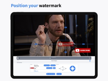 Add Watermark to Video iPad screenshot