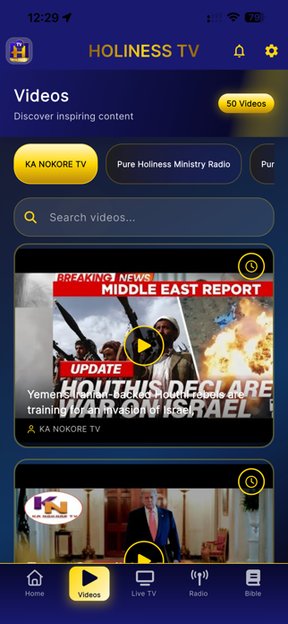 Holiness TV App Screenshot 5 of 10