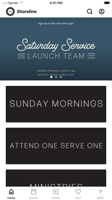 The Shoreline Church App Screenshot