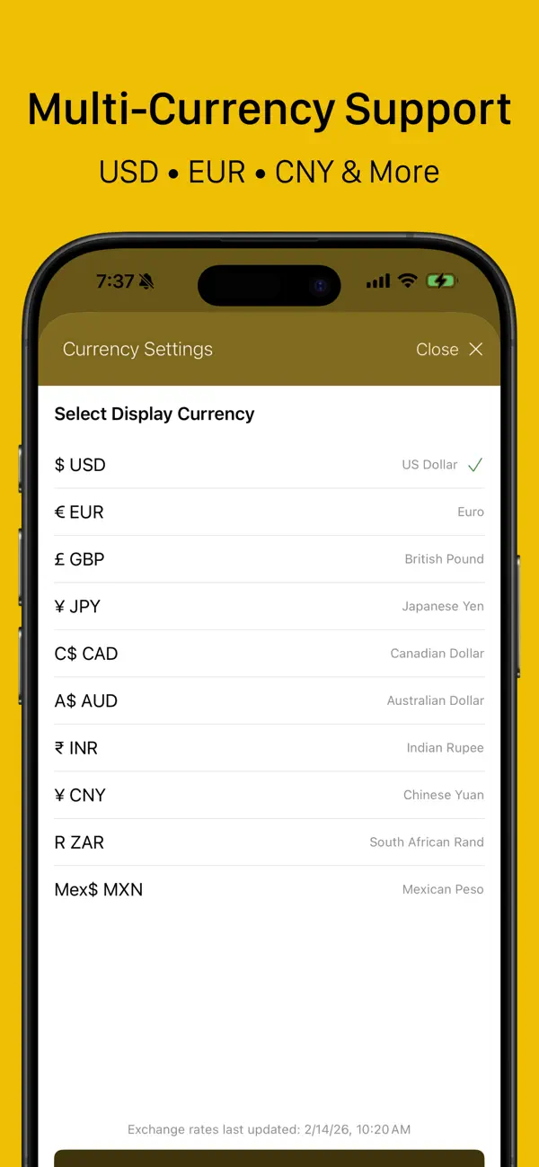 Screenshot #3 pour AuLedger: Gold Tracker
