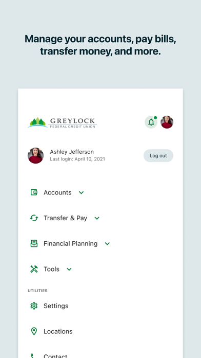 Greylock Federal Credit Union Screenshot