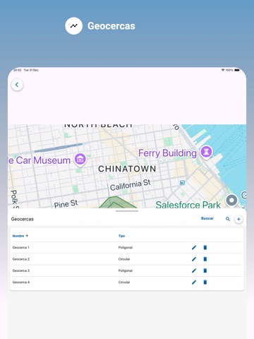 Geotec GPS iPad screenshot