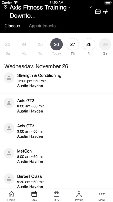 Screenshot #2 pour Axis Fitness + Training