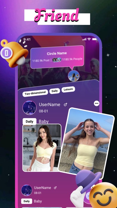 Baila: Chat & Meets Friendship Screenshot