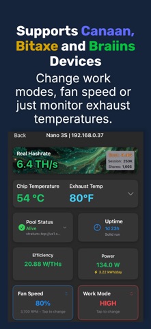 HashWatcher-Miner Dashboard Screenshot 3 of 8