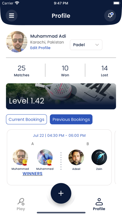 PlayPro App Screenshot