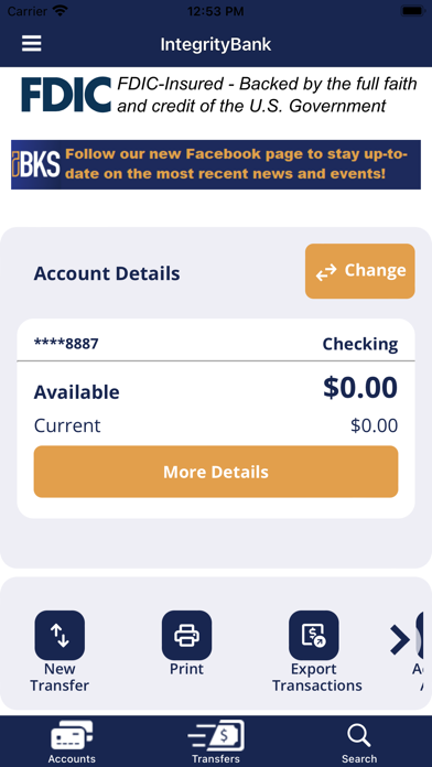 Integrity Bank KS Screenshot