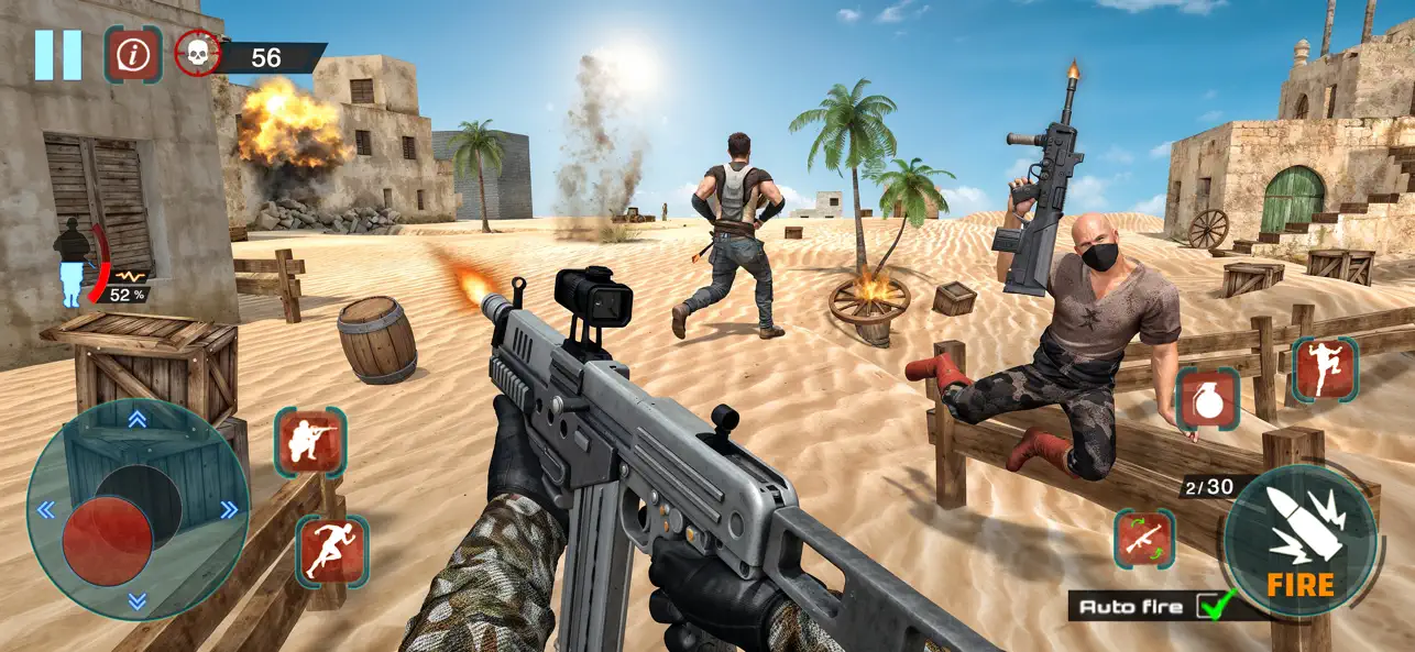 Screenshot #1 pour Jeu de tir FPS moderne