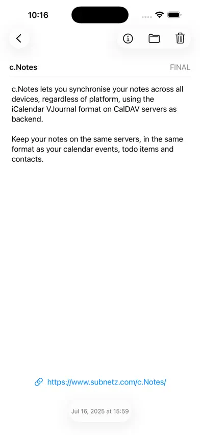 c.Notes screenshot 3