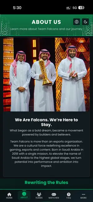 Team Falcons iPhone screenshot 1